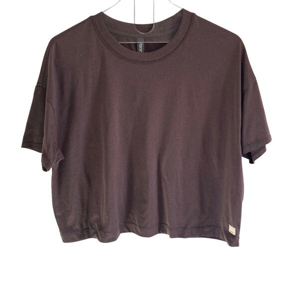 Vuori Womens Energy Tee Small Sangria Heather Relaxed Oversized Athleisure - Picture 1 of 6